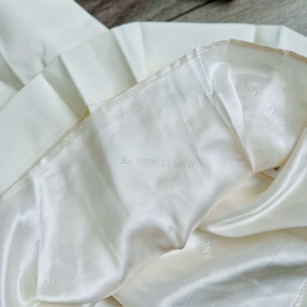 Sandy Liang Off-White Somm Minidress NWT - Picture 12 of 12
